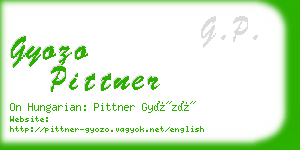 gyozo pittner business card